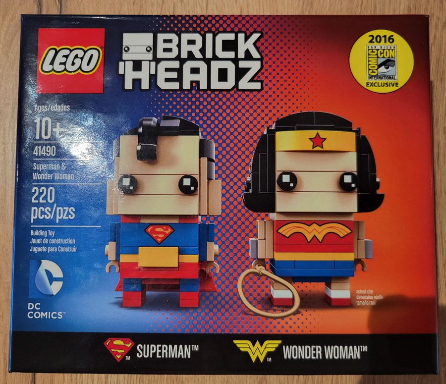 LEGO BrickHeadz 41490 Superman  Wonder Woman (2016) New/sealed