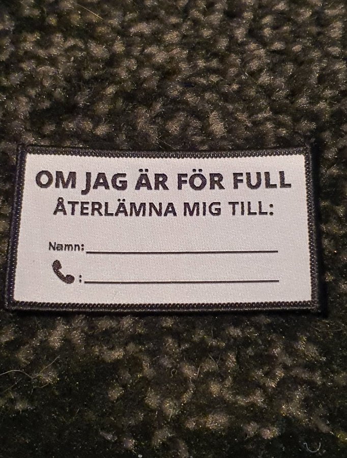 Tygmärke/ patches till ovve/ overall