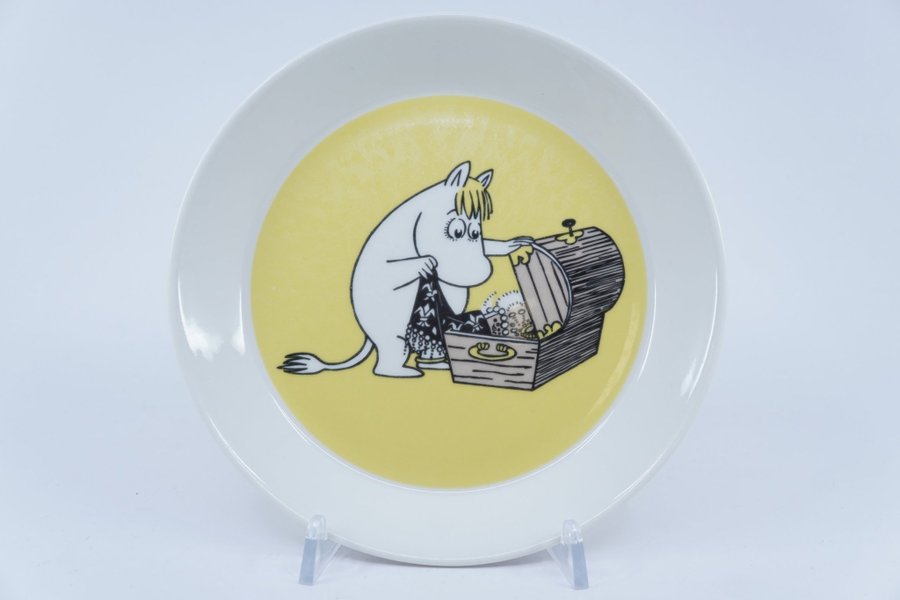 Mumintallrik Snorkfröken gul 2-sidig / Moomin Plate Snorkmaiden 2-sided