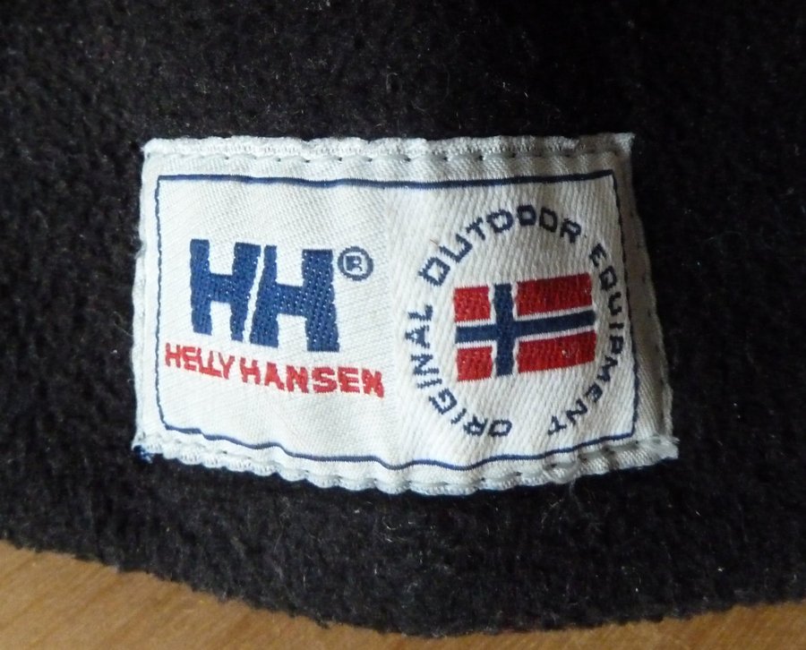 HH Helly Hansen Svart Fleece Mössa One size Retro