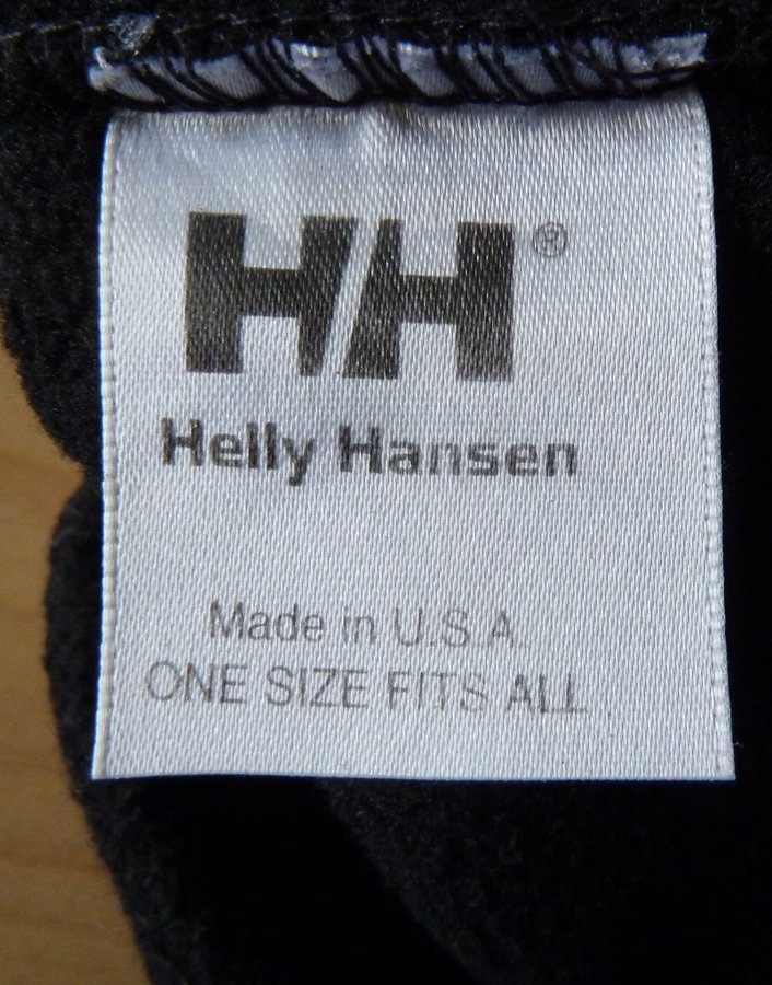 HH Helly Hansen Svart Fleece Mössa One size Retro