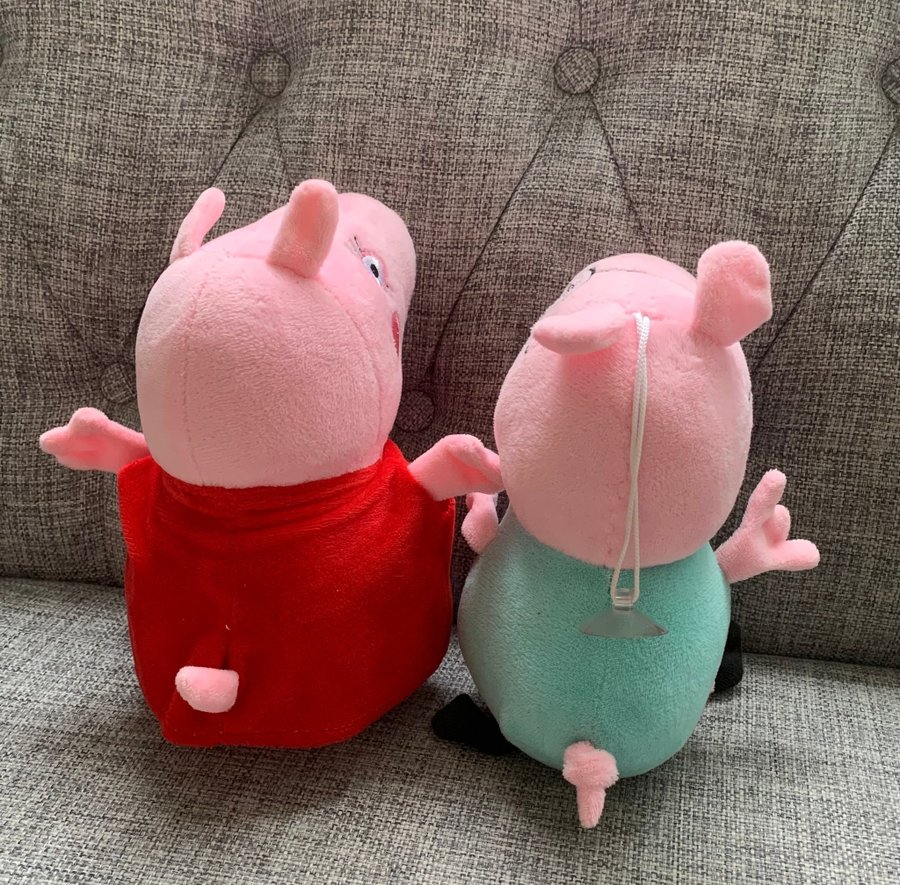 Peppa pig Greta gris mamma pappa gosedjur mjukisdjur