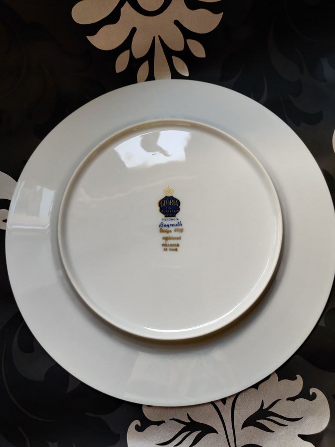 Gloria Fine Porcelain Bavaria Bayreuth Plate