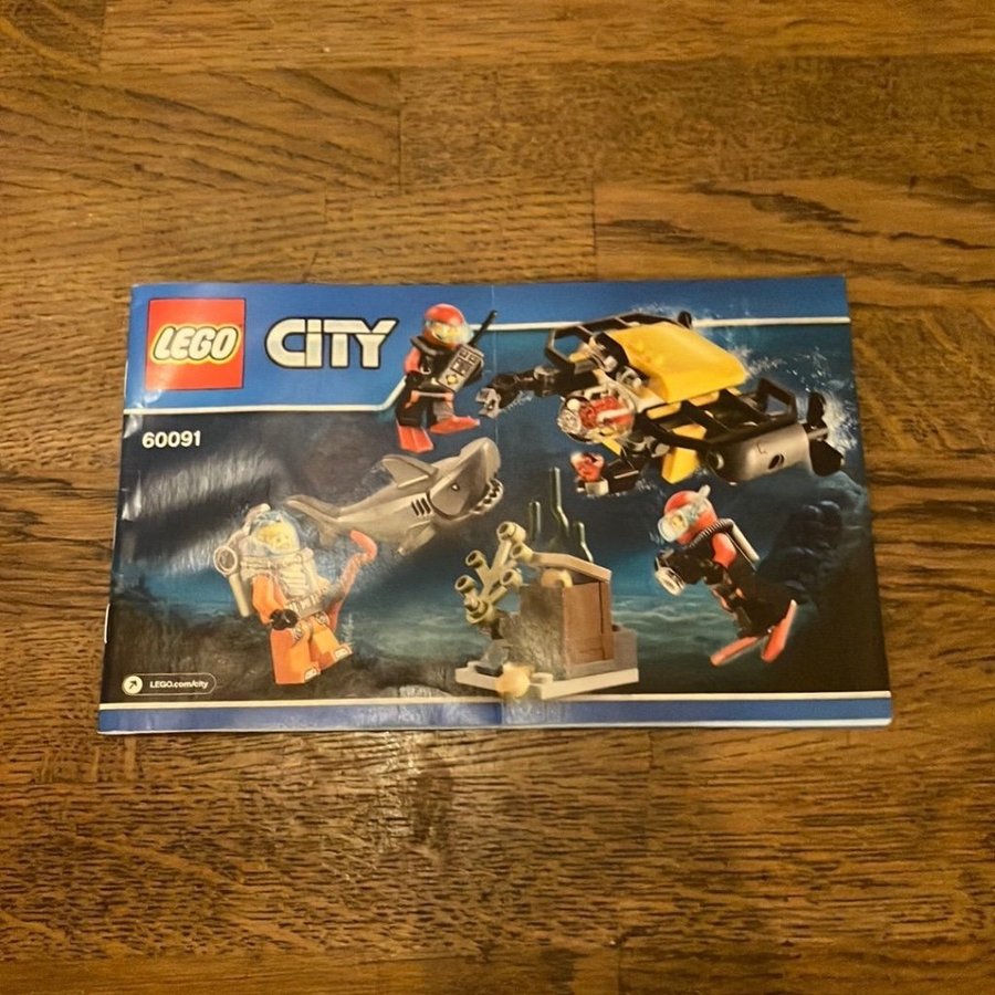 LEGO City 60091 - Havsforskningsubåt - endast Byggmanualer