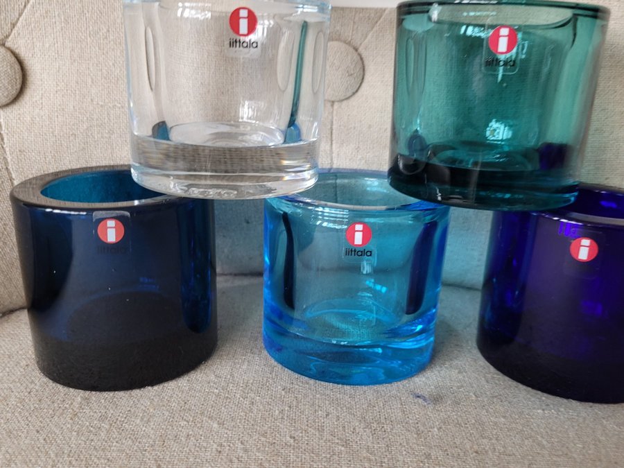 Iittala Marimekko 6 st ljuslyktor i fint skick