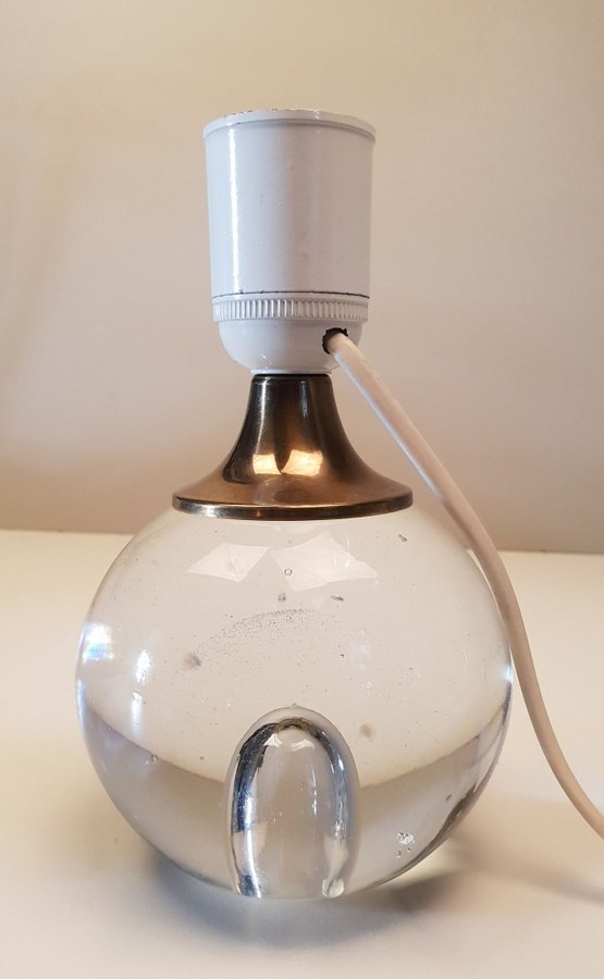 ** Reijmyre Glaslampa bordslampa mässing glas lyx klotlampa