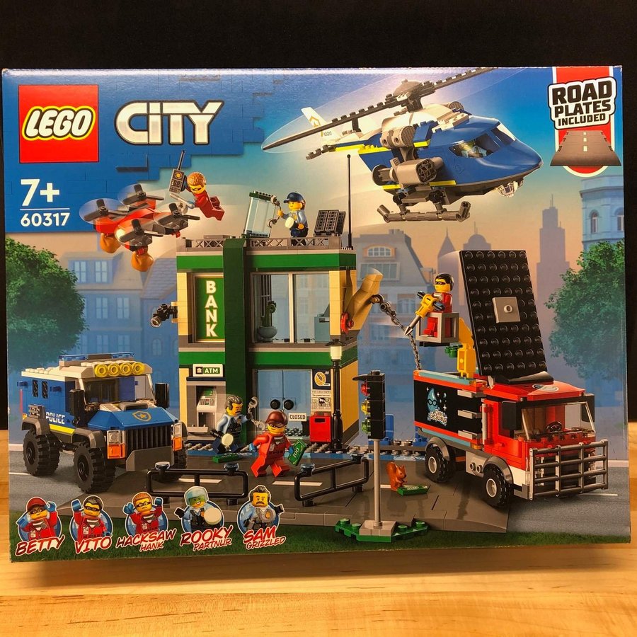 LEGO City 60317 "Polisjakt vid banken" - från 2022 oöppnad /förseglad!