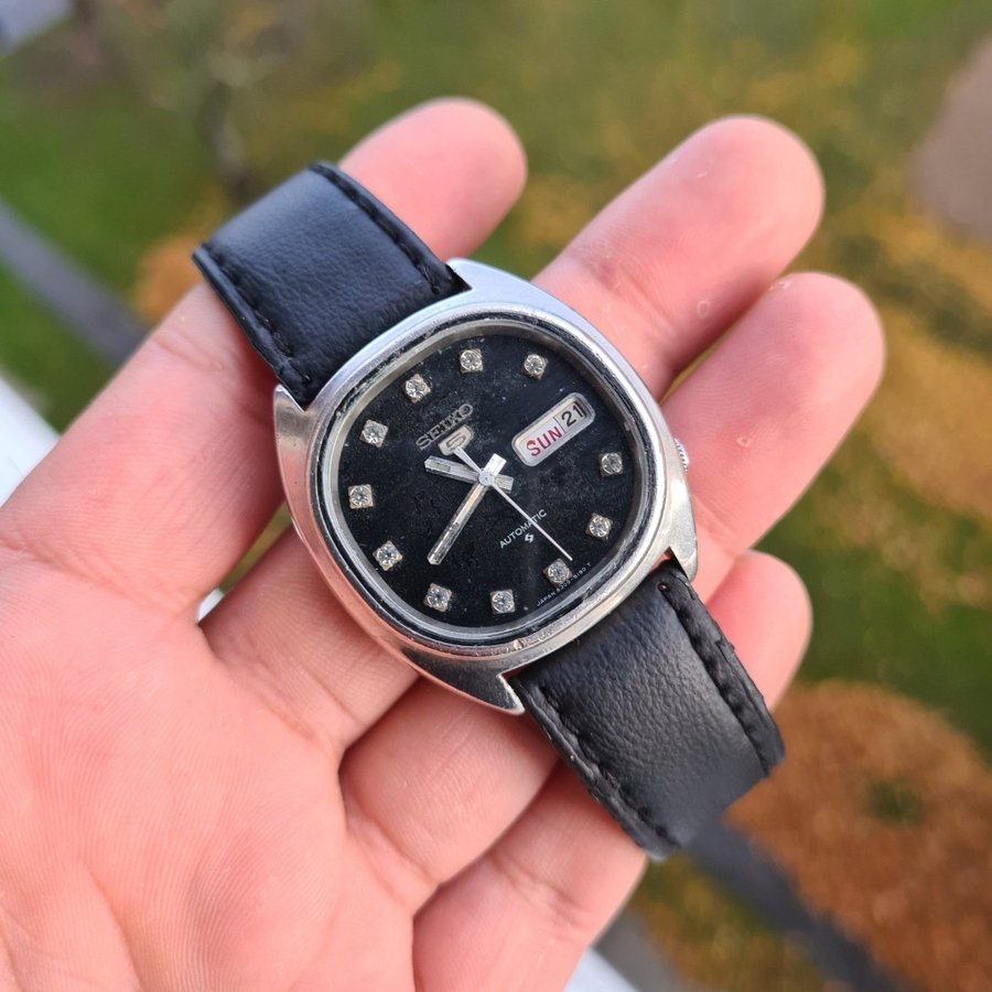 Unik Seiko 5 Automatic Herrarmbandsur,TV ,Svart