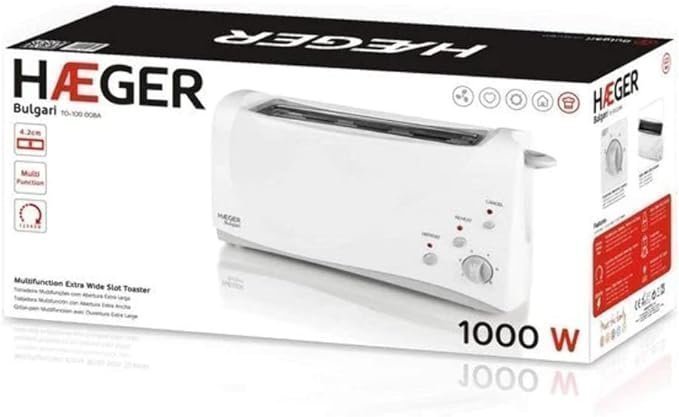 Helt ny Breaking Toaster 1000W 1 Extra Large Flutes 6 Positions