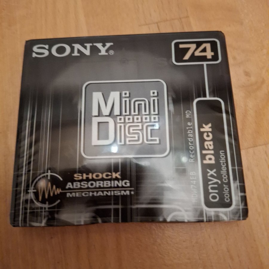 Sony MDW-74EB MiniDisc 74 min Onyx Black