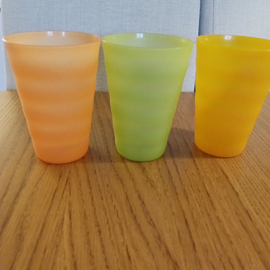 Tupperware glas plast 3 st