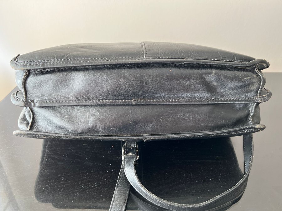 datorväska portfölj messenger bag väska skinn läder arbetsväska tote bag