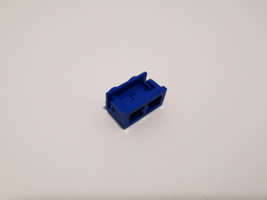 Lego - hinge - böjbar - ledad - 1x2 - part 3937 / 3938 - blå