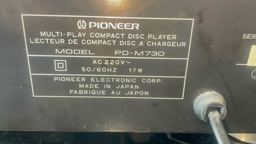 Pioneer PD-M730 Multi Disc CD Player