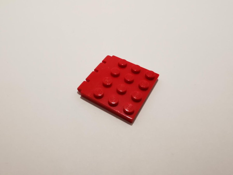 Lego - hinge - ledad - lucka - tak - 4x4 - part 4213 - röd