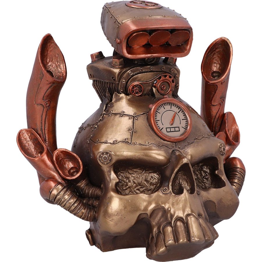 Mad Max Steampunk home decor Petrol Skull skalle 18x15x18cm