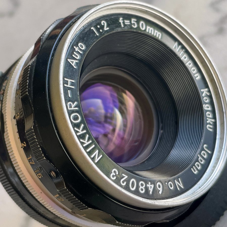 Nikon Nikkor-H 50mm f2.0 AI filed converted Nikon F mount Aged with Grace