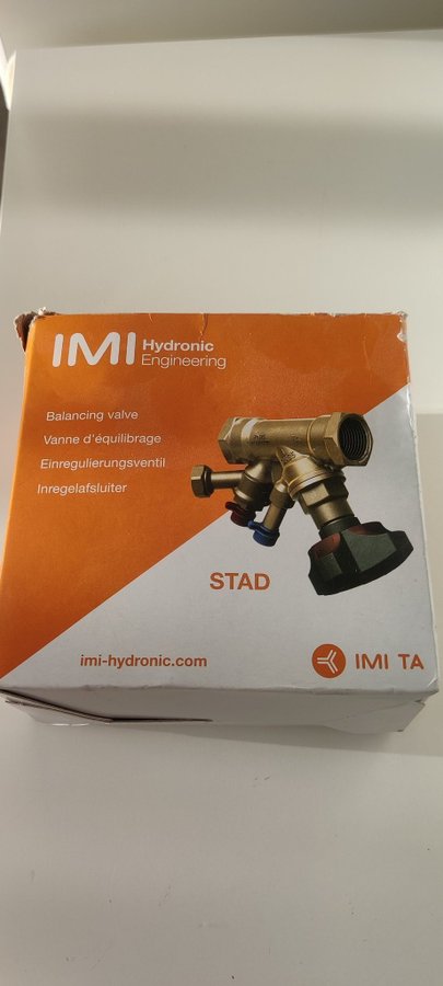 IMI Hydronic Balancing Valve DN25 ( INJUSTERINGSVENTIL STAD 25 )