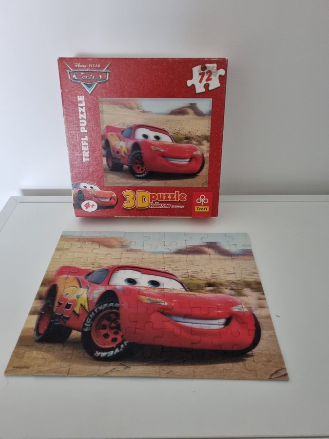 Cars/ bilar/ blixten 3D pussel 72 pcs