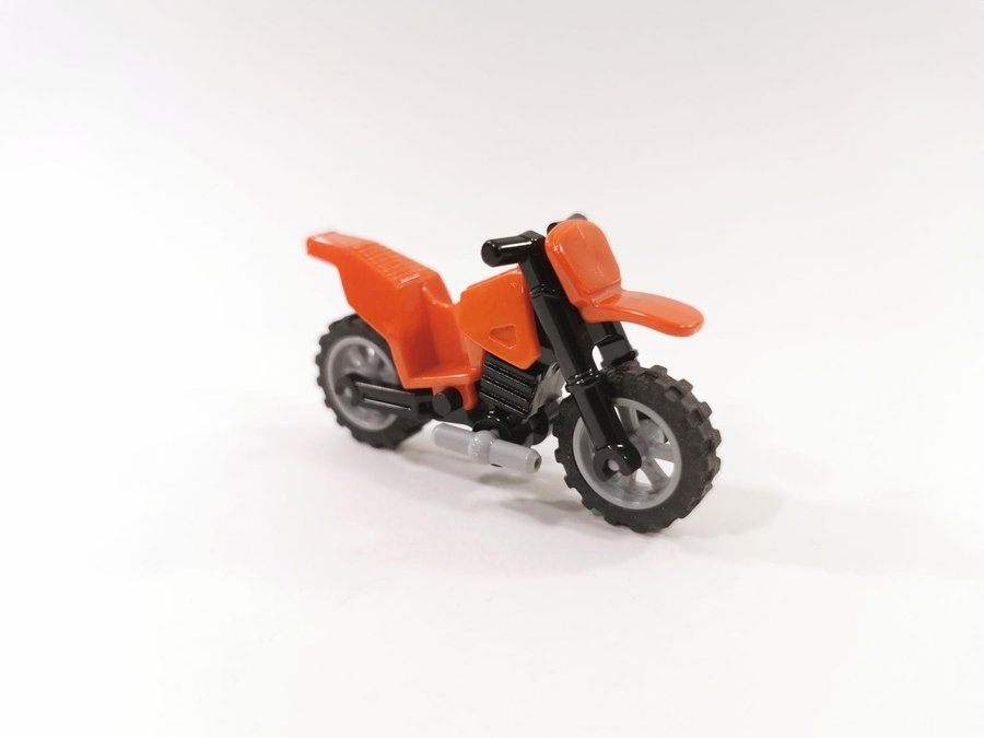 Lego - fordon - motorcykel - cross - röd