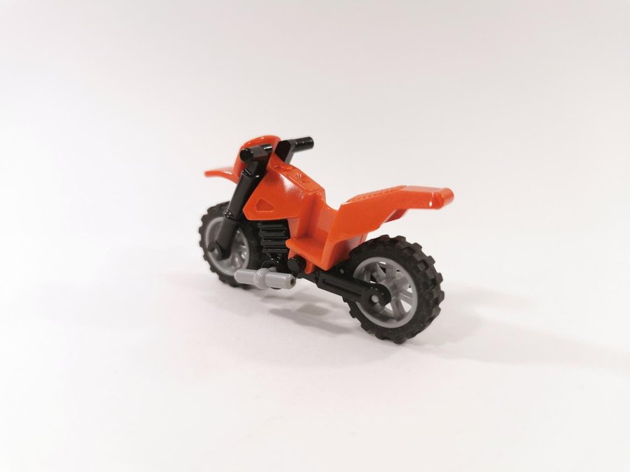 Lego - fordon - motorcykel - cross - röd