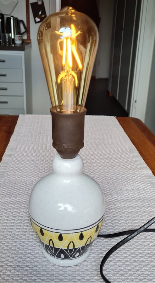 Retro Lampfot Bordslampa Keramik