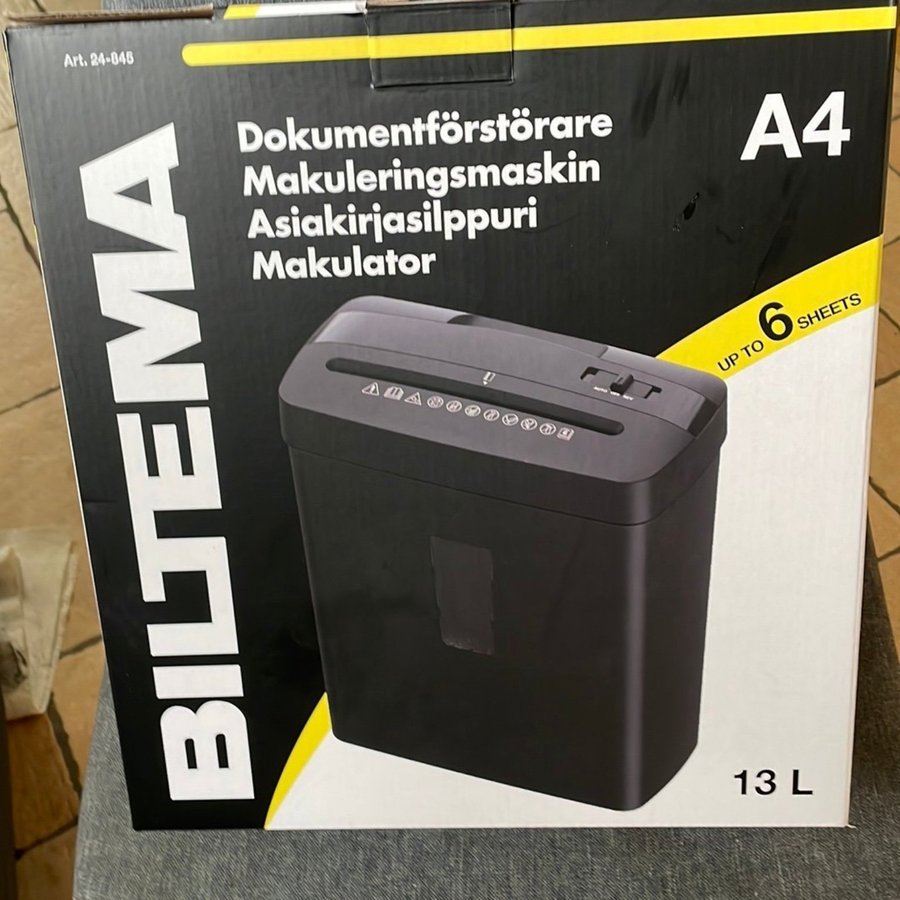 Dokumentförstörare 13 L