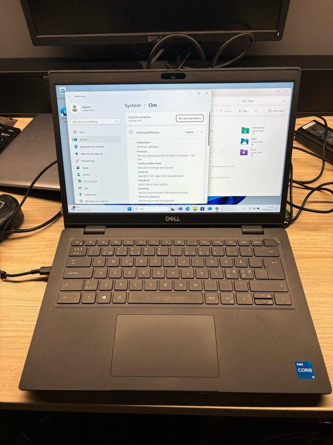 Dell Latitude 3420 med 11th gen i5-1145G7 och 8 GB RAM / 256gb Nvme