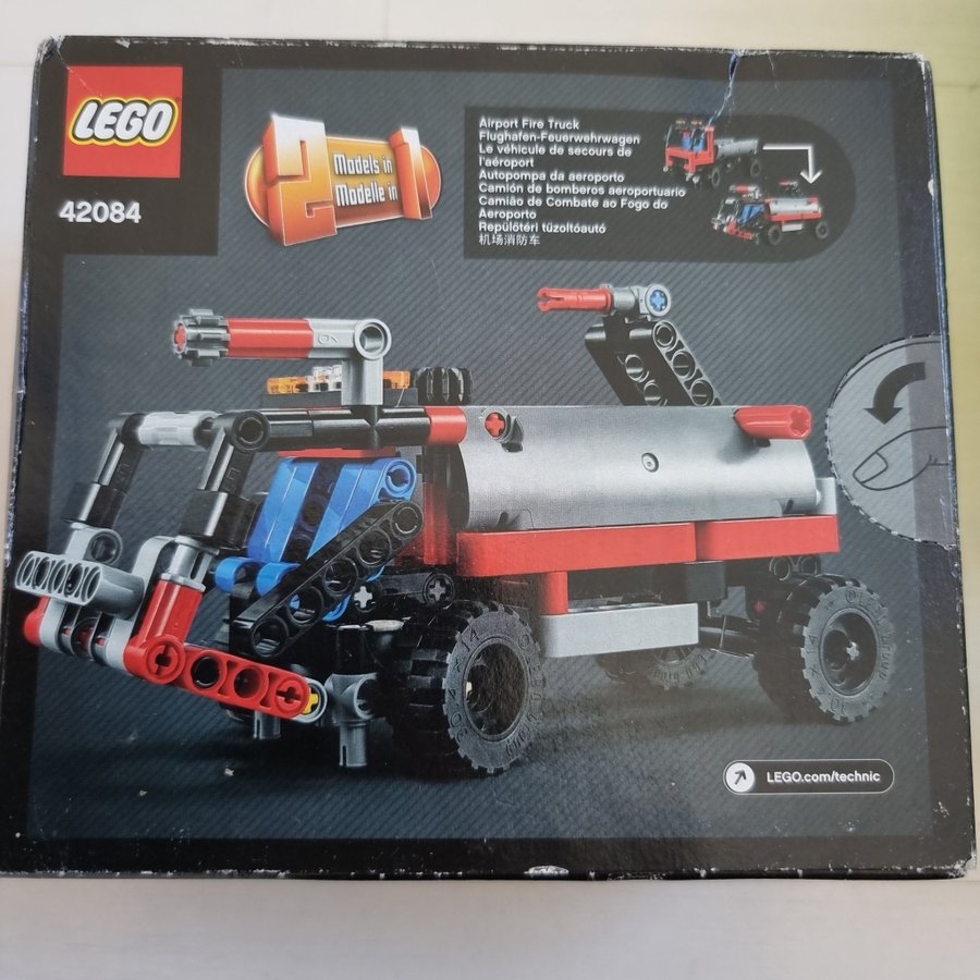 Oöppnad LEGO Technic 2in1 42084 Hook Loader