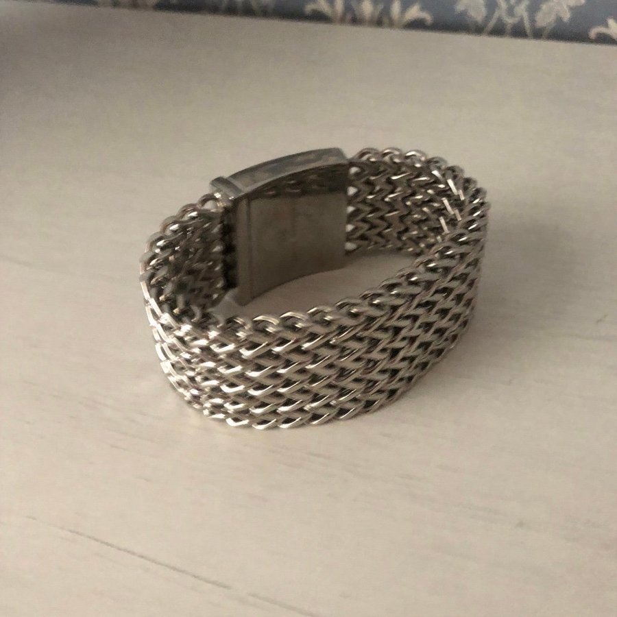 367. Maffigt armband stål stainless steel NYTT