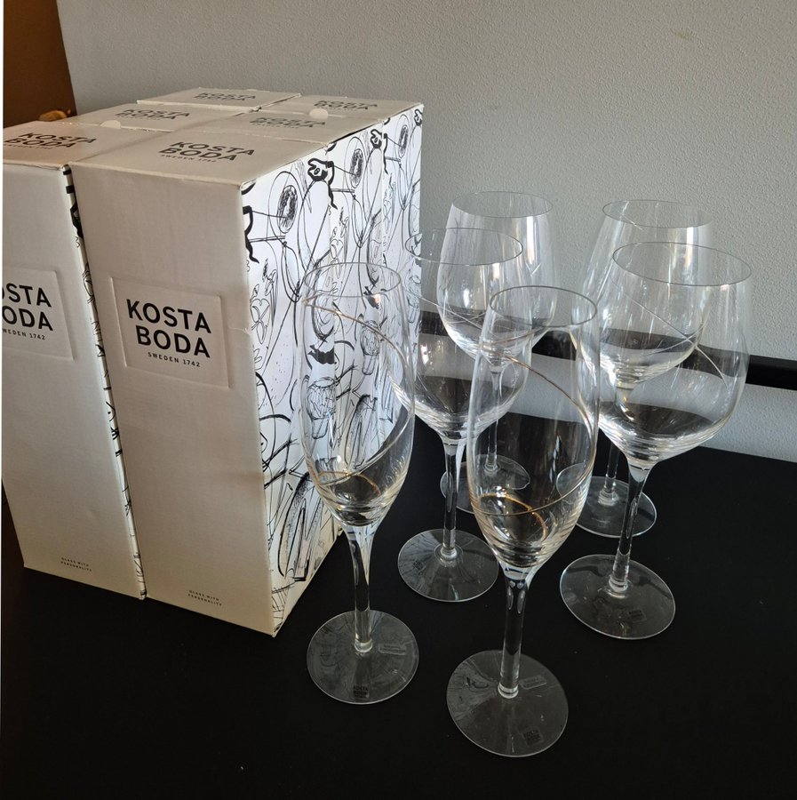 Kosta Boda Line vinglas champagneglas