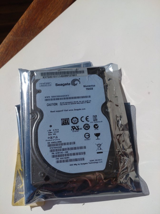 Seagate Momentus 72005 750GB SATA 25"