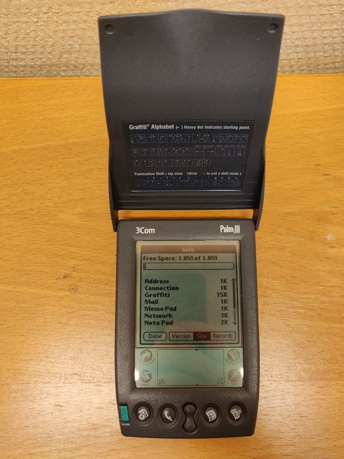 Vintage minidator/PDA - 3Com Palm III