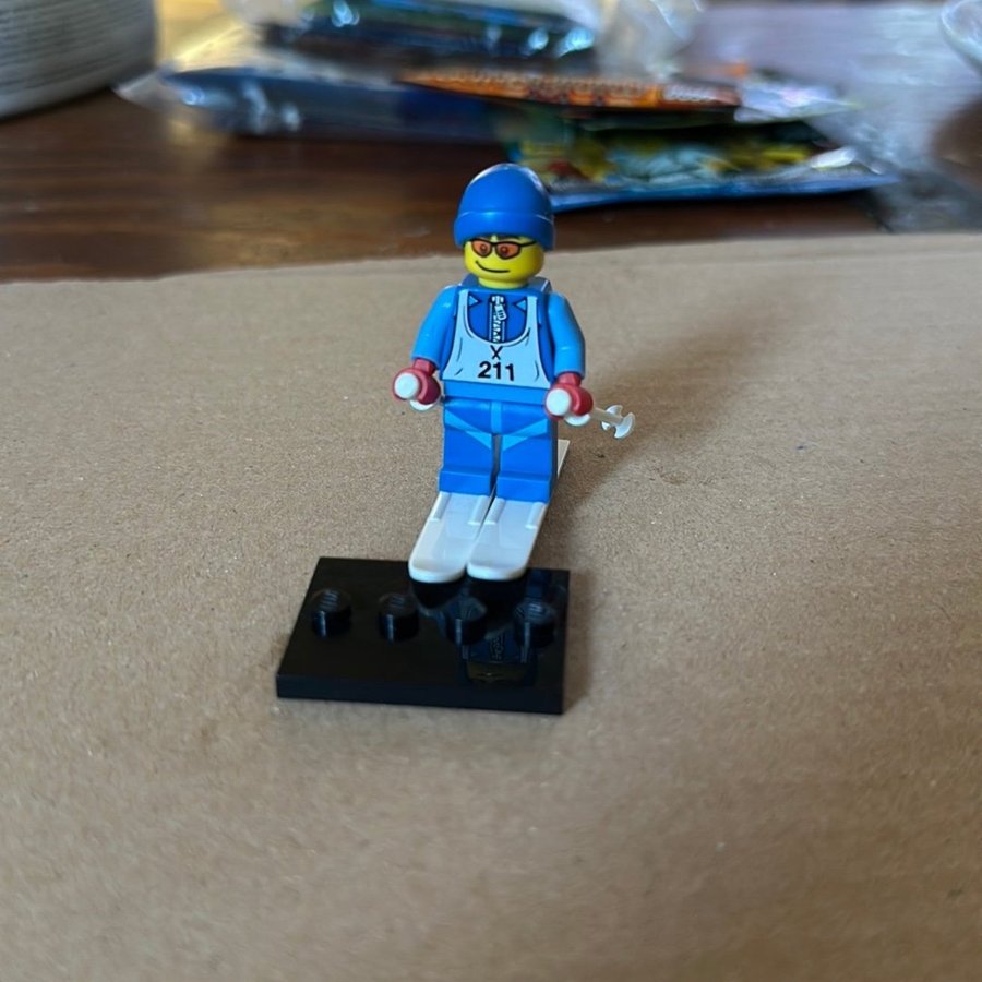 Lego Minifigur - Skidåkare