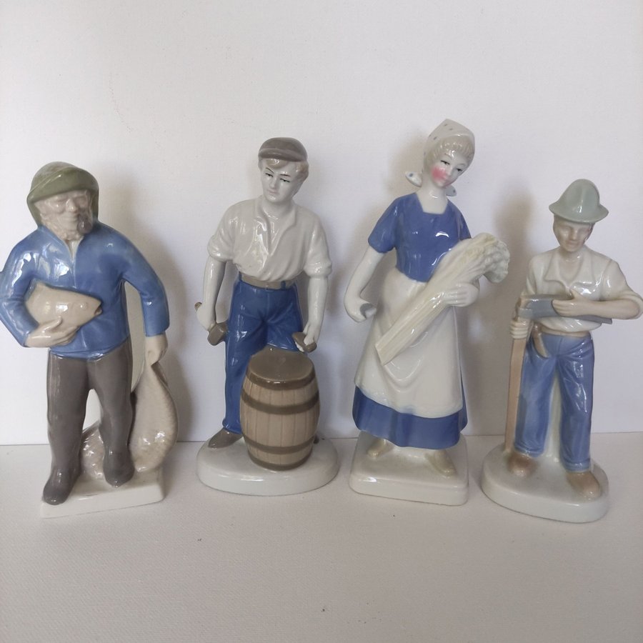 Vintage -Porslinsfigurer - DDR