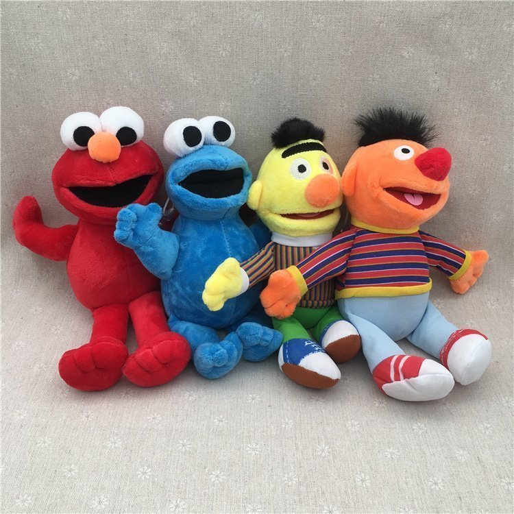 23cm Sesame Street Plush Toys Set of 4