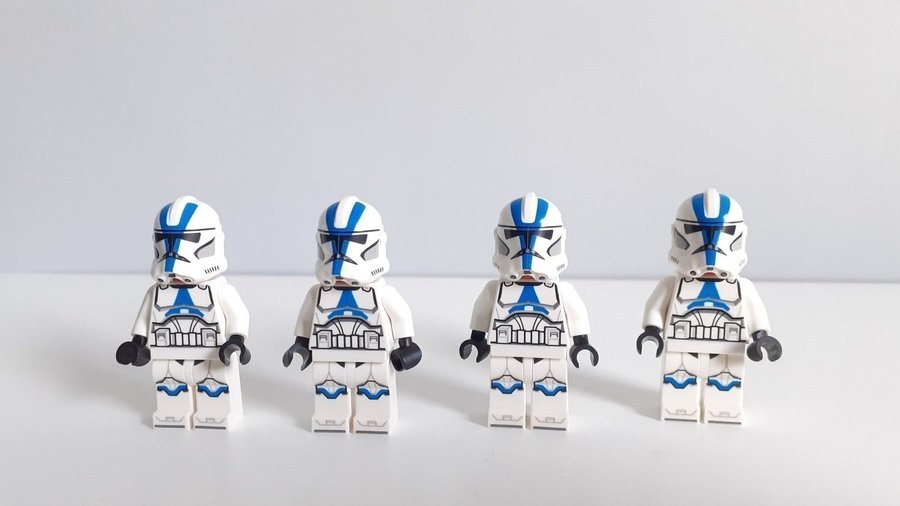 Lego Star Wars 4 st 501st Legion Clone Troopers minifigurer