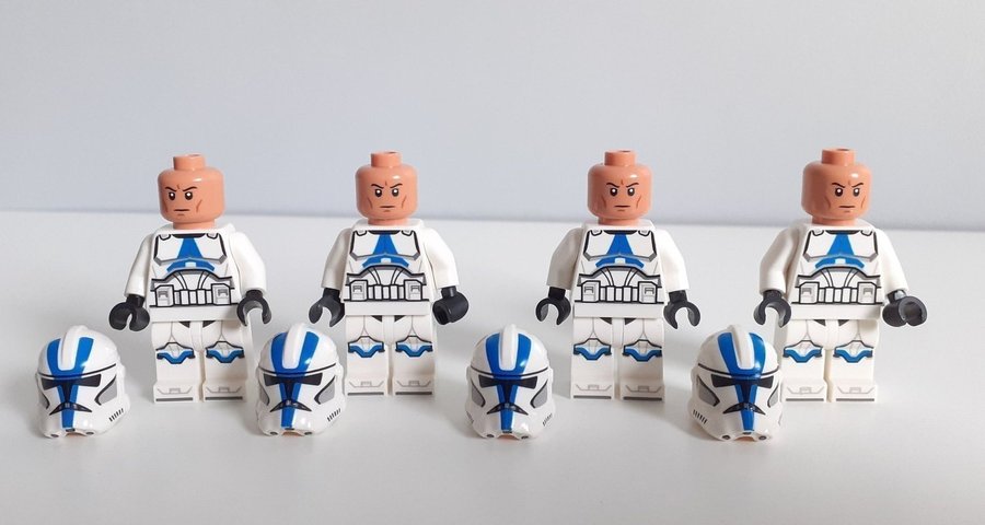 Lego Star Wars 4 st 501st Legion Clone Troopers minifigurer