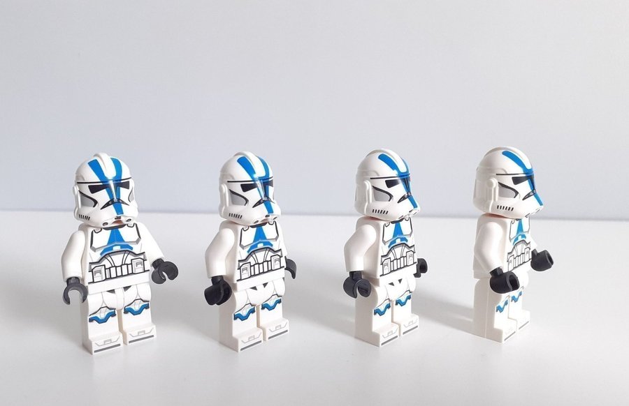 Lego Star Wars 4 st 501st Legion Clone Troopers minifigurer