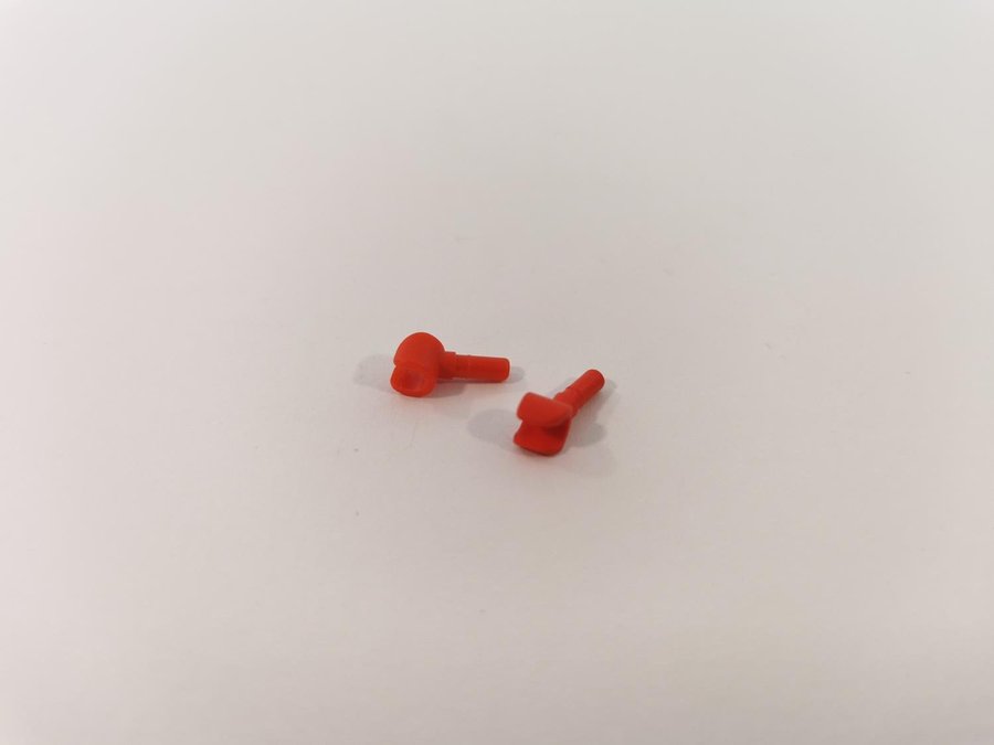 Lego - tillbehör - händer - hand - part 3820 - 2 st - röd