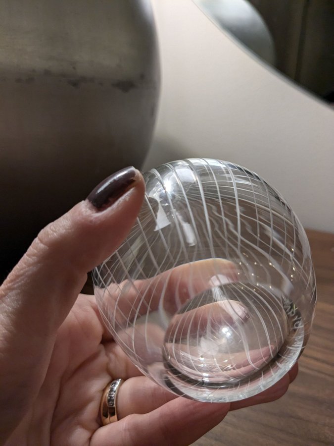 Tapio Wirkkala Iittala vas Sipoli / Löken glas glaskonst Finland