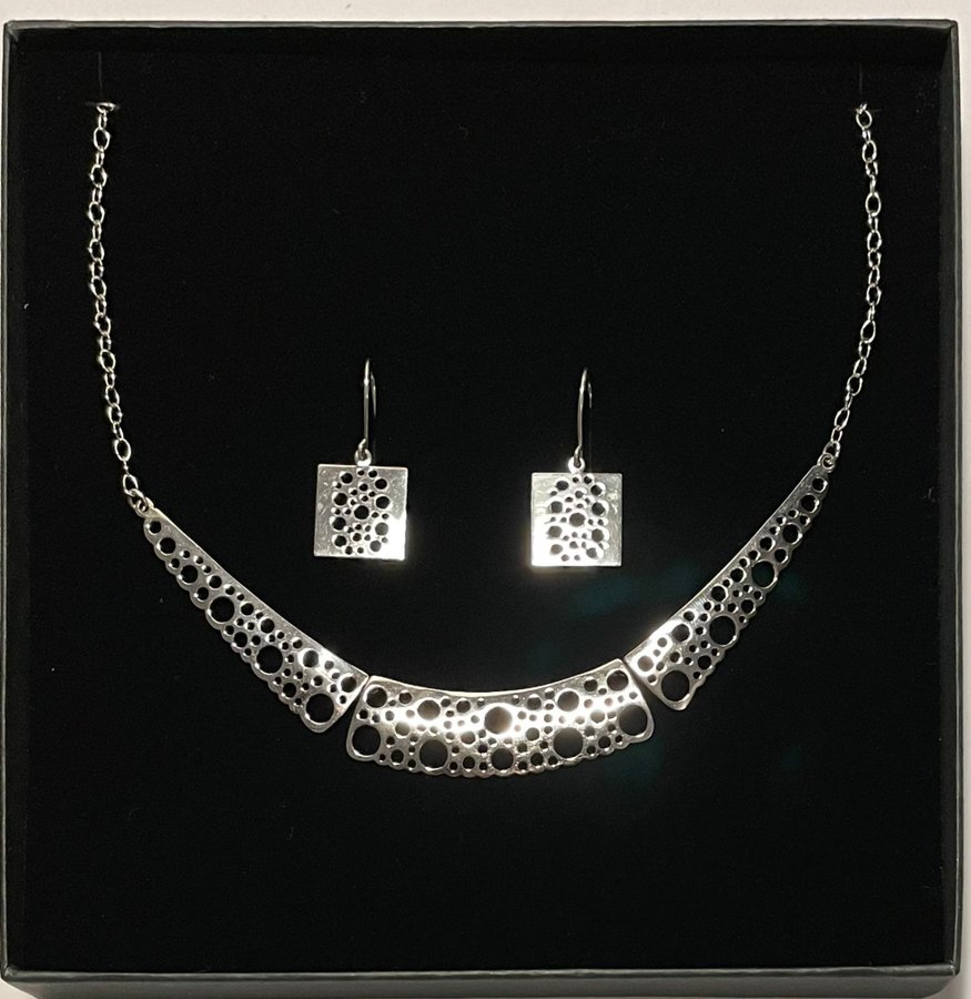 Liisa Vitali: Lace (Spets, Pitsi) set, Sterling silver