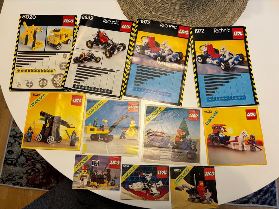 Lego Legoland  Technic - 38 st instruktionshäften