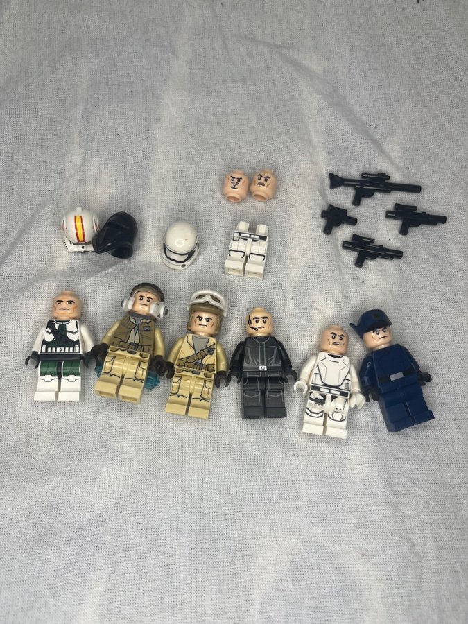 6ST Lego Star Wars Minifigurer  Tillbehör