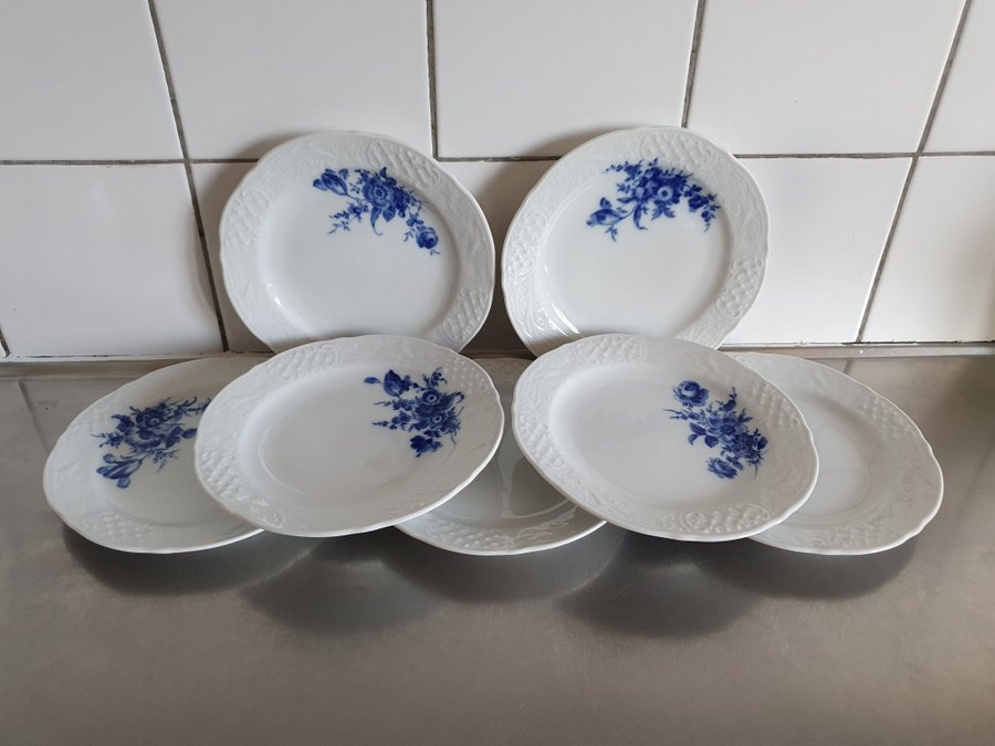 ASSIETTER från SCHUMANN ARZBERG TRADITION set 1881 ECHT COBALT GERMANY