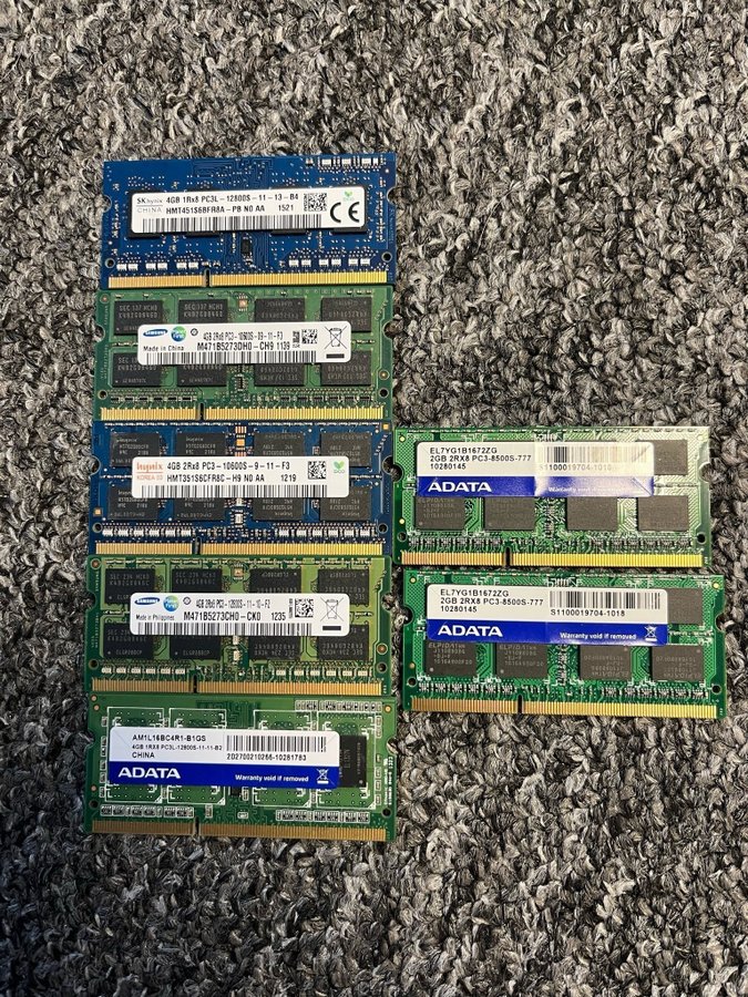 4x4GB 2x2GB DDR3