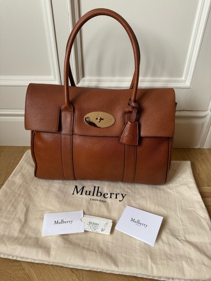 Mulberry Bayswater Oak Classic Grain ST handväska