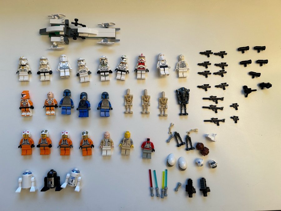 Lego Star Wars Minifigurer  diverse star wars material