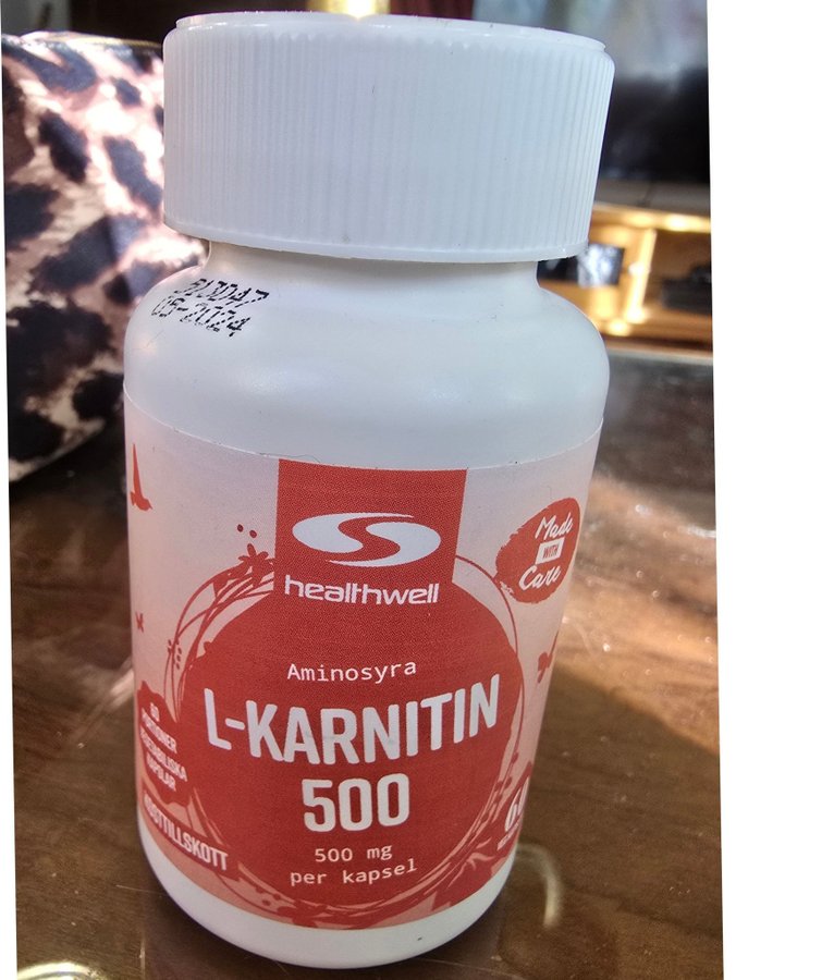 L-karnitin 500 mg kapslar