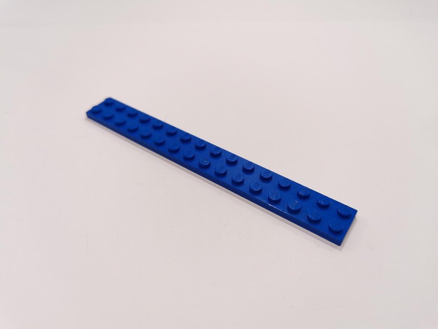 Lego - plate - platt - bas - 2x16 - part 4282 - blå